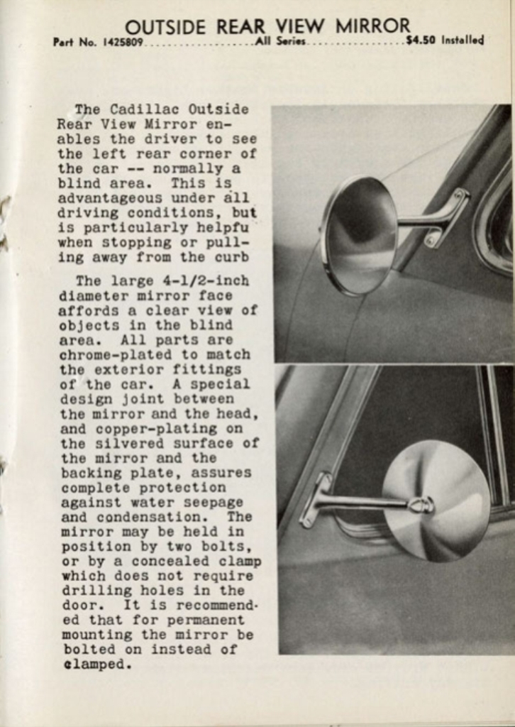 1940 Cadillac LaSalle Accessories Brochure Page 20